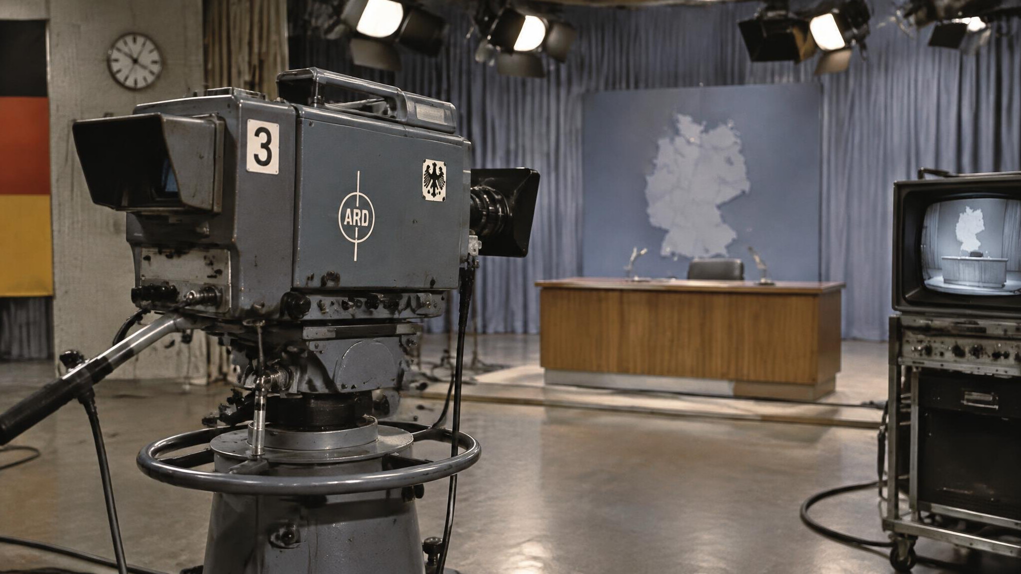 old german tv studio equipment