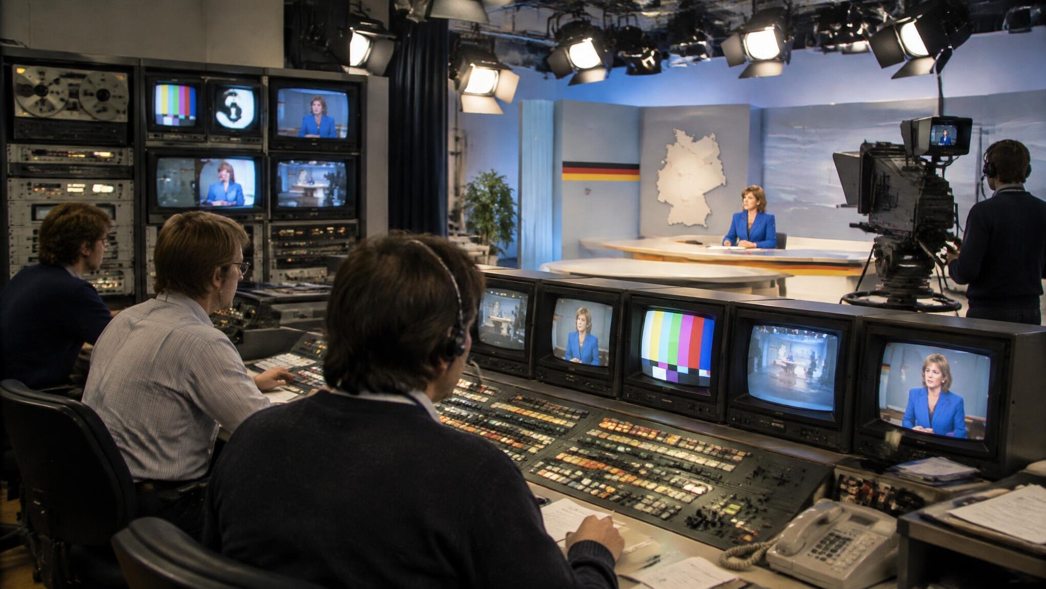 color tv studio 1980s