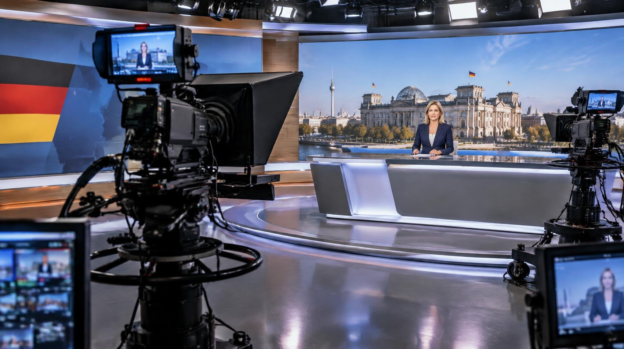 german tv studio interior